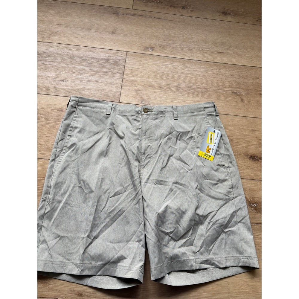 Nicklaus Mens Golf Shorts‎ size 40 Khaki Heather Eco Choice Stretch UPF 50 nwt